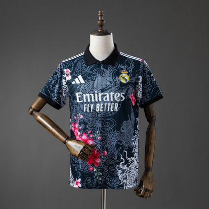 Real Madrid 26/27 Special Edition Dragon & Blossom Black Jersey