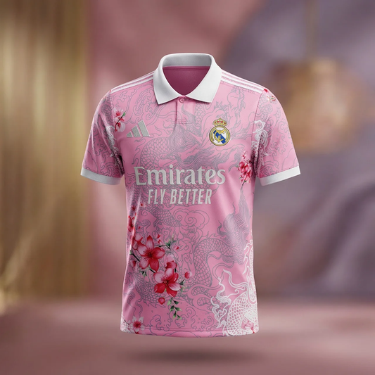 Real Madrid 26/27 Special Edition Dragon & Blossom Pink Jersey