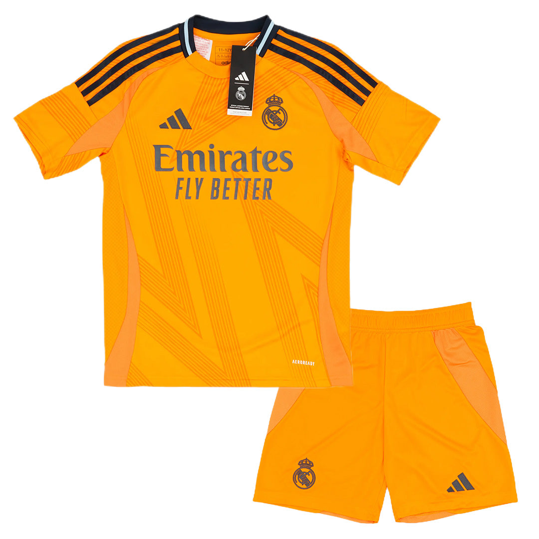 Kids Real Madrid Away Kit (Jersey+Shorts) 2024/25