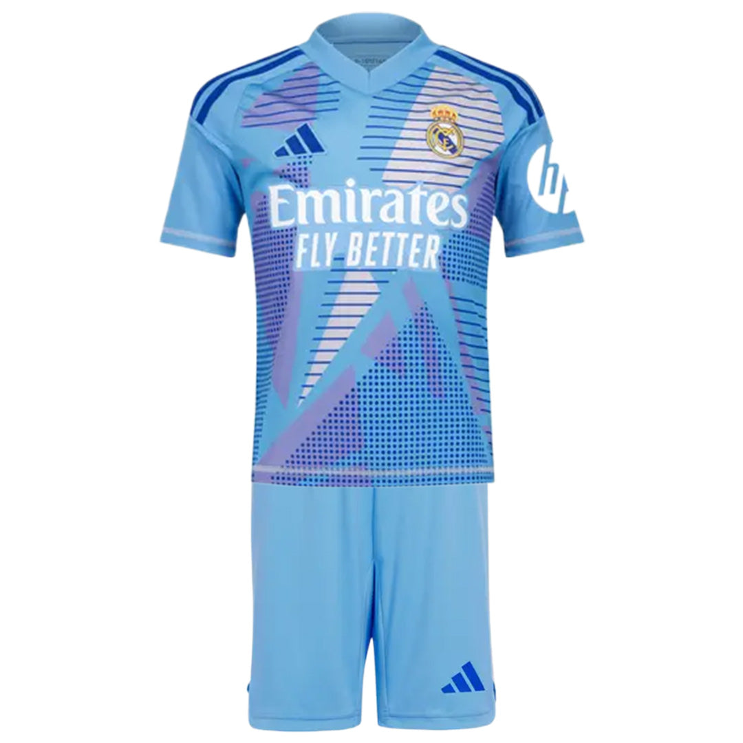 Kids Real Madrid Goalkeeper Kit (Jersey+Shorts) 2024/25