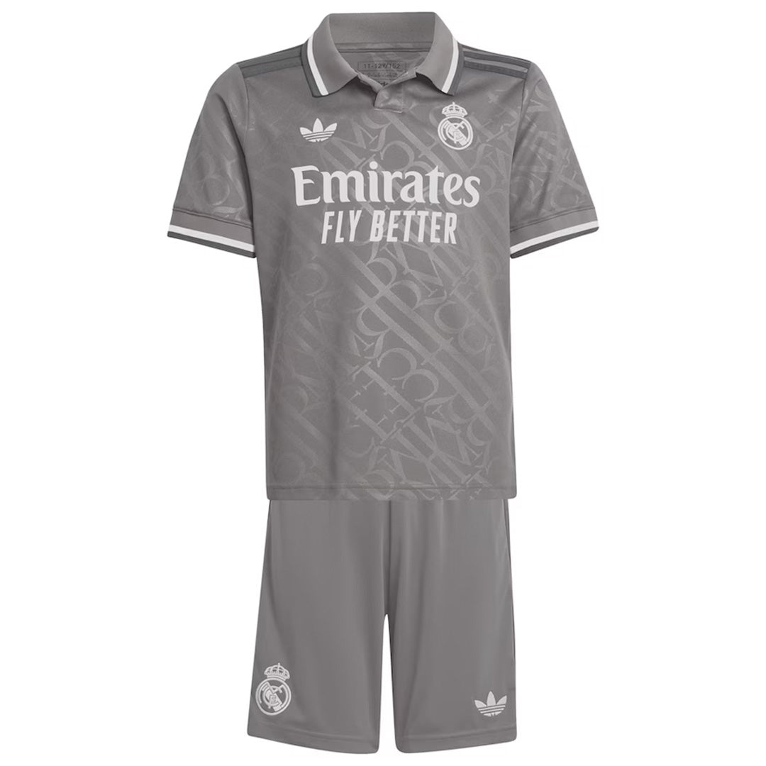 Kids Real Madrid Third Kit (Jersey+Shorts) 2024/25