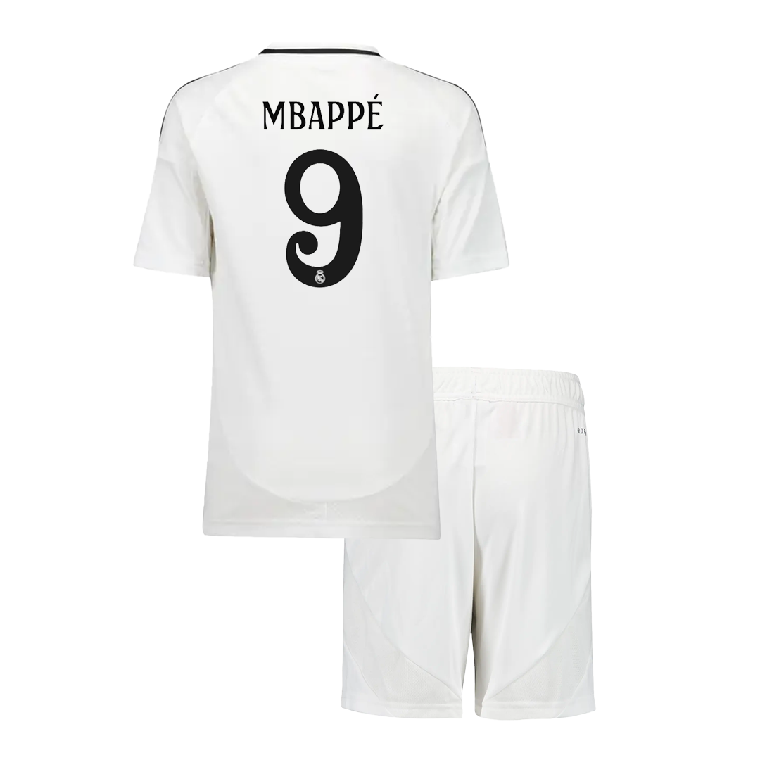 Kids MBAPPÉ #9 Real Madrid Home Kit 2024/25