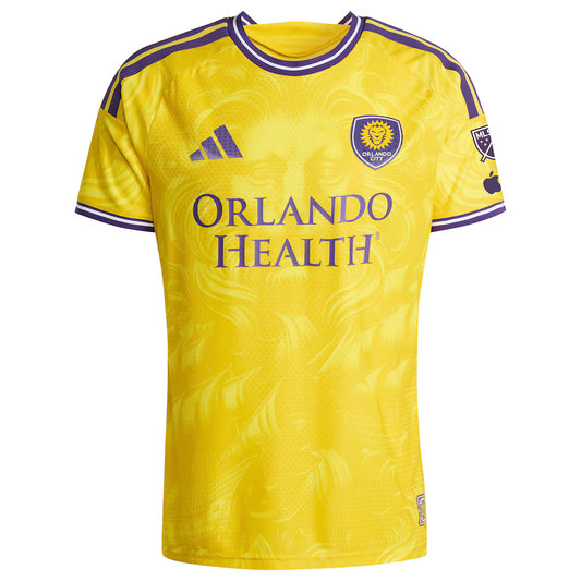 Men's Orlando City SC Agustín Ojeda Yellow 2026 Sunken Treasure Kit On-Field Authentic Patch Jersey