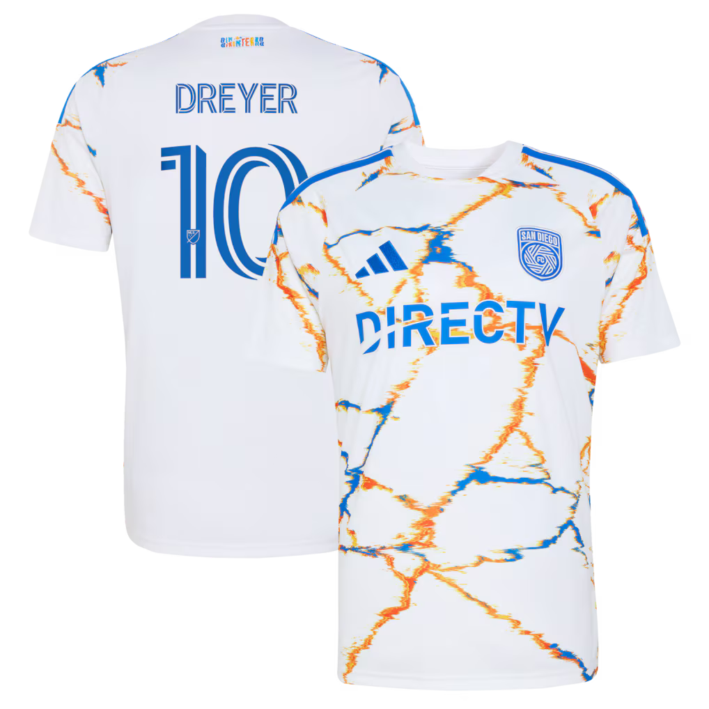 Men's San Diego FC Anders Dreyer White 2026 Unprecedented Unity Kit Replica Jersey