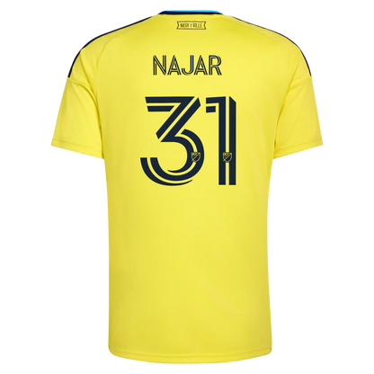 Men's Nashville SC Andy Najar Yellow 2026 The Reverb Kit Replica Jersey