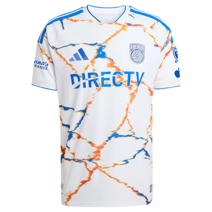 Men's San Diego FC Anibal Godoy White 2026 Unprecedented Unity Kit On-Field Authentic Patch Jersey