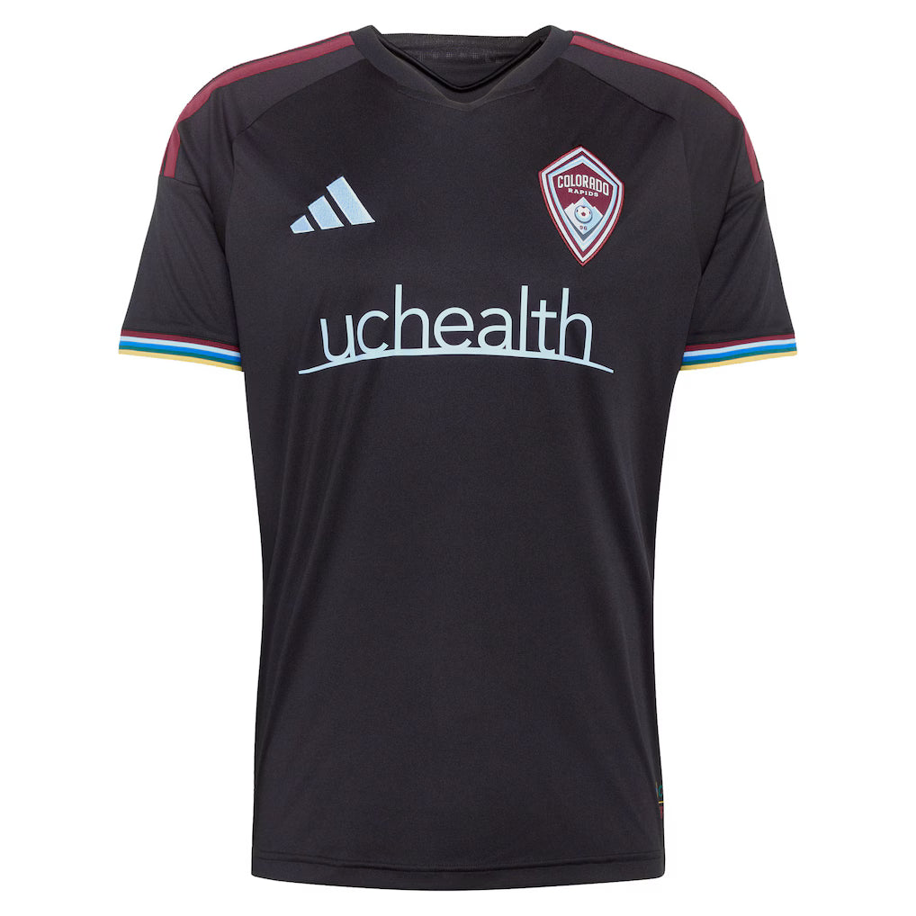 Men's Colorado Rapids Black 2026 Colorful Colorado Replica Custom Jersey