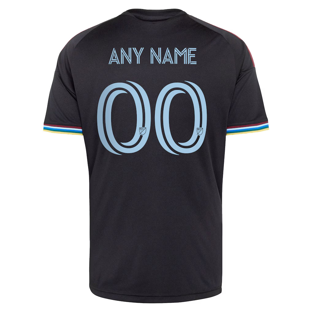 Men's Colorado Rapids Black 2026 Colorful Colorado Replica Custom Jersey