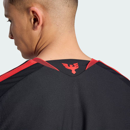 Men's D.C. United Black 2026 Black-and-Red Kit On-Field Authentic Patch Jersey