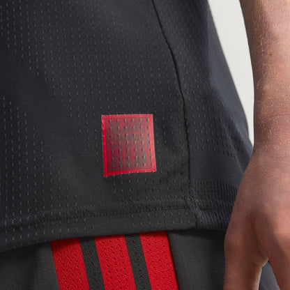 Men's D.C. United Black 2026 Black-and-Red Kit On-Field Authentic Patch Jersey