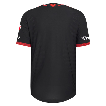 Men's D.C. United Black 2026 Black-and-Red Kit On-Field Authentic Patch Jersey