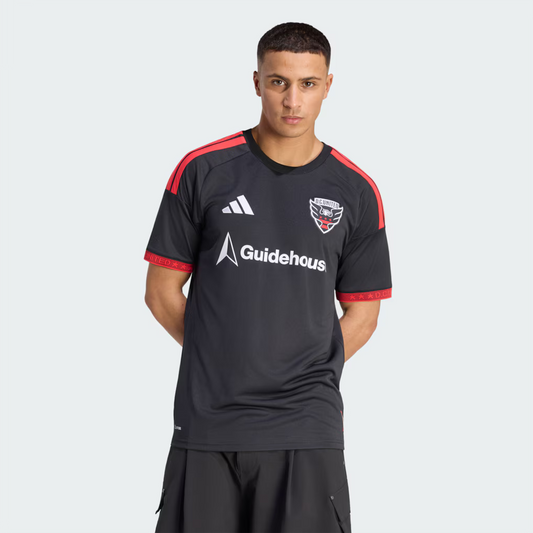 Men's D.C. United Black 2026 Black-and-Red Kit Replica Jersey