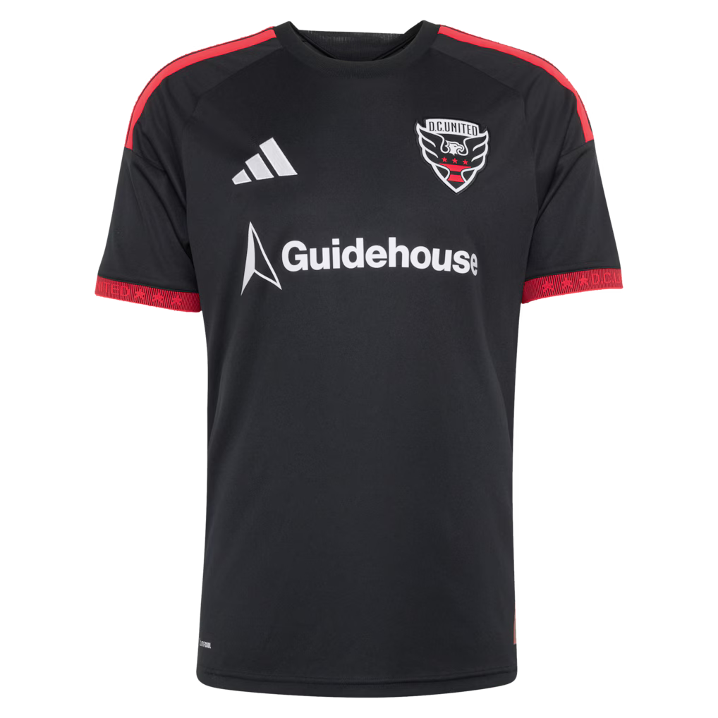 Men's D.C. United Black 2026 Black-and-Red Kit Replica Jersey