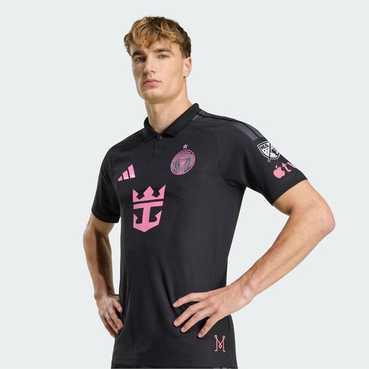 Men's Inter Miami CF Black 2026 Presagio On-Field Authentic Patch Jersey