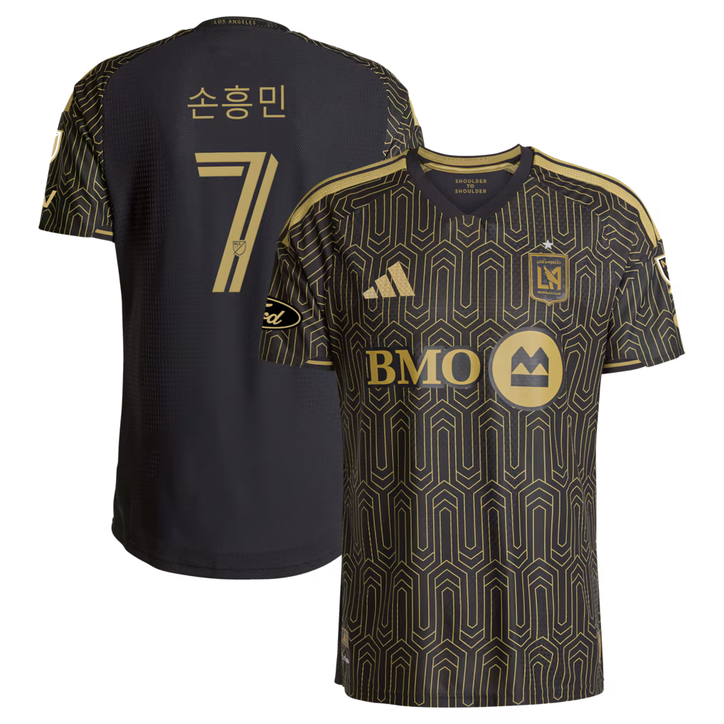 Men's LAFC Son Black 2026 2026 Primary Kit On-Field Authentic Patch Jersey