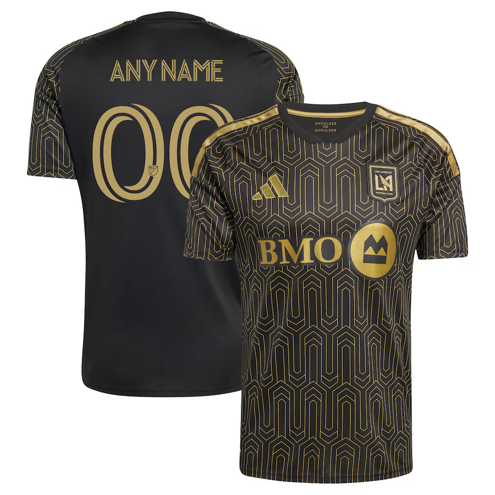 Men's LAFC Black 2026 2026 Primary Kit Replica Custom Jersey