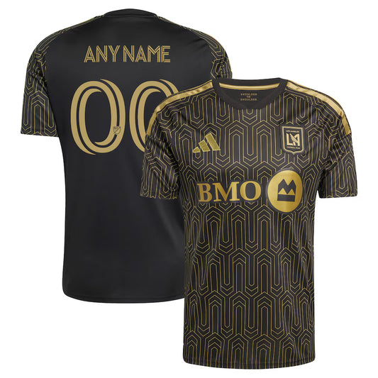 Men's LAFC Black 2026 2026 Primary Kit Replica Custom Jersey
