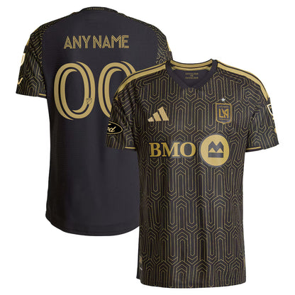 Men's LAFC Black 2026 Primary Kit On-Field Authentic Patch Custom Jersey
