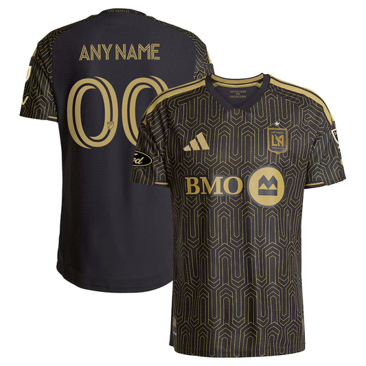 Men's LAFC Black 2026 Primary Kit On-Field Authentic Patch Custom Jersey