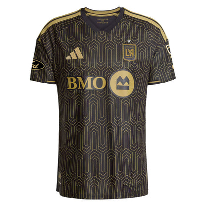 Men's LAFC Black 2026 Primary Kit On-Field Authentic Patch Custom Jersey