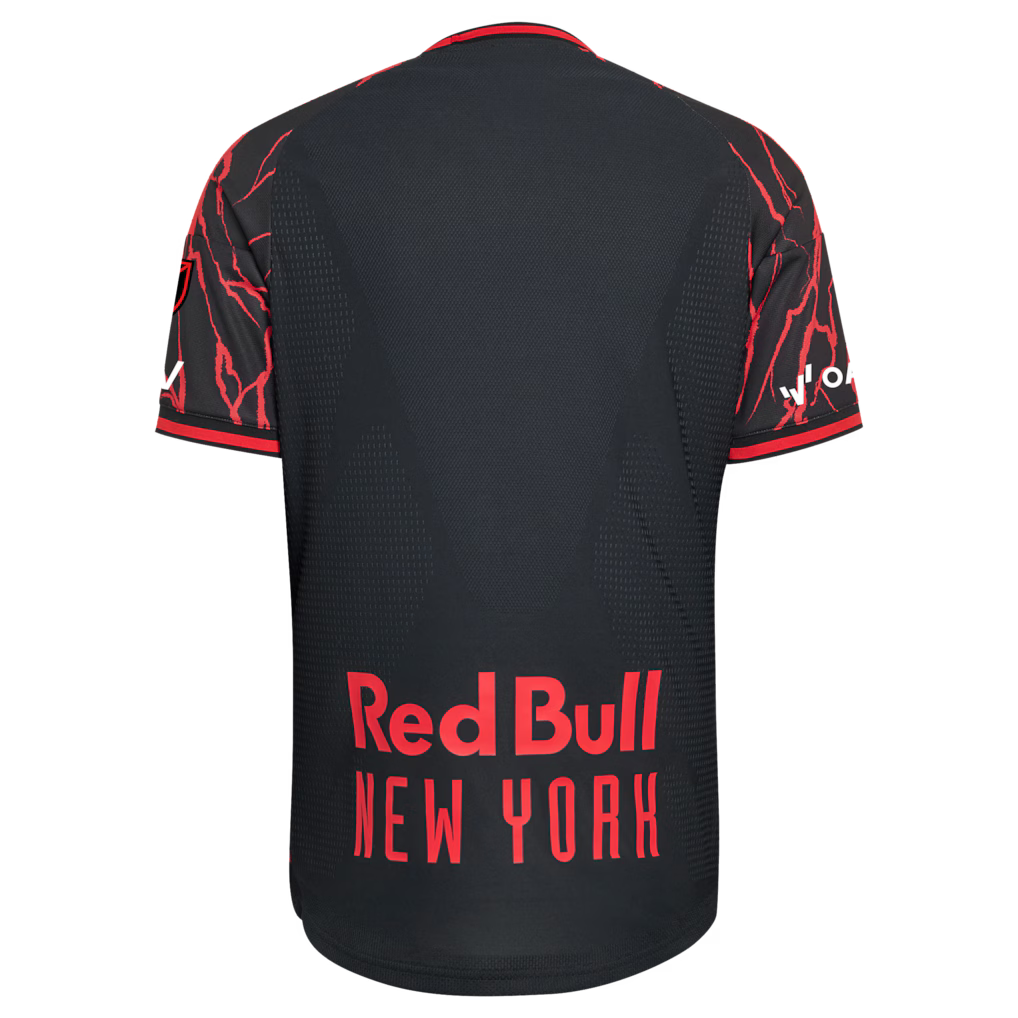 Men's New York Red Bulls Black 2026 The Rooted Kit On-Field Authentic Patch Jersey