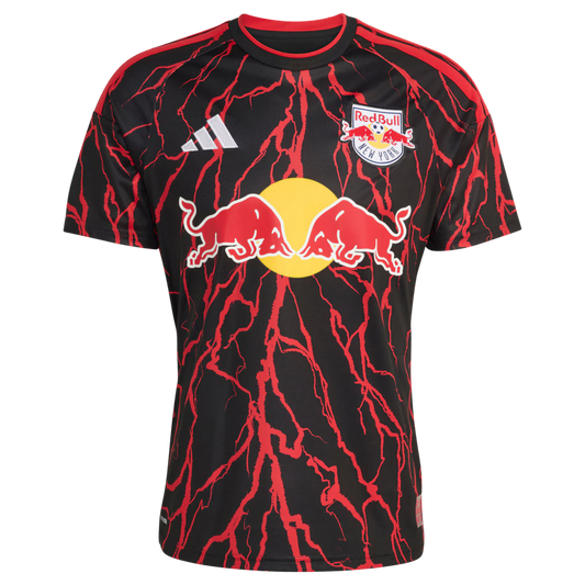 Men's New York Red Bulls Black 2026 The Rooted Kit Replica Custom Jersey