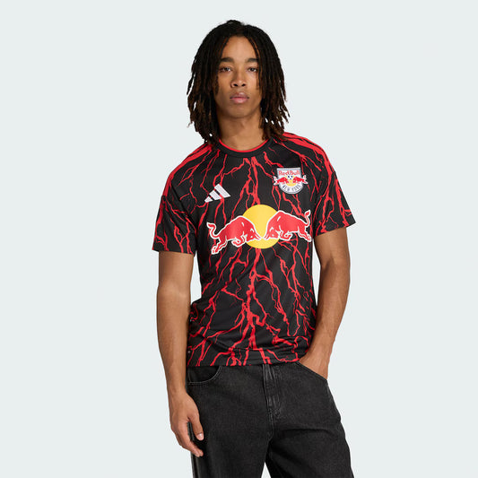 Men's New York Red Bulls Black 2026 The Rooted Kit Replica Jersey