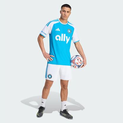 Men's Charlotte FC Blue 2026 Carolina Kit: Crowns Up On-Field Authentic Patch Jersey