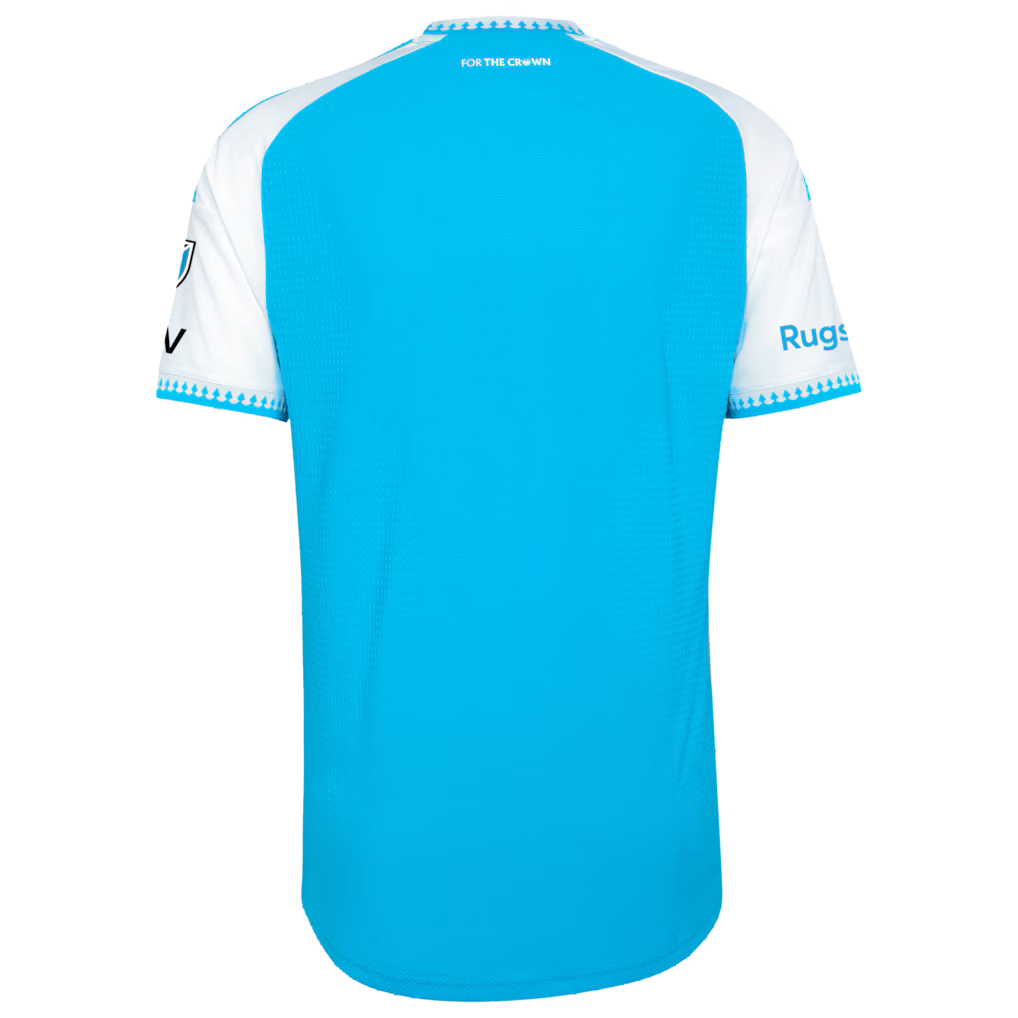 Men's Charlotte FC Blue 2026 Carolina Kit: Crowns Up On-Field Authentic Patch Jersey