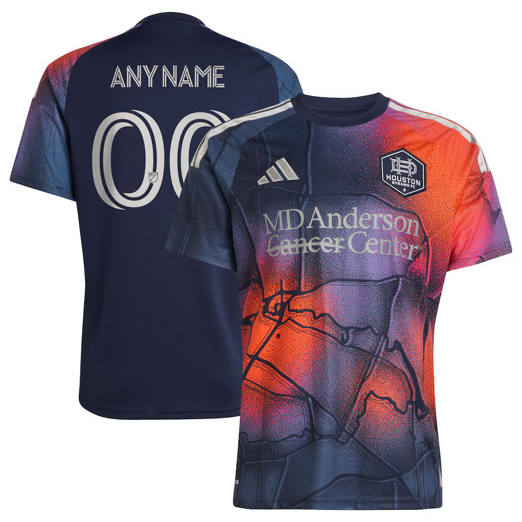 Men's Houston Dynamo FC Blue 2026 Mission Control Replica Custom Jersey