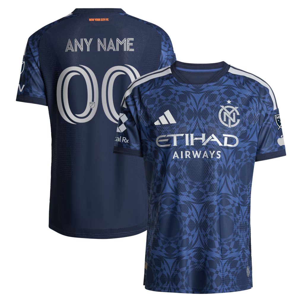 Men's New York City FC Blue 2026 The All Nations Kit On-Field Authentic Patch Custom Jersey