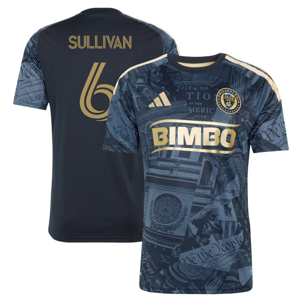 Men's Philadelphia Union Cavan Sullivan Navy 2026 1776 Kit Replica Jersey