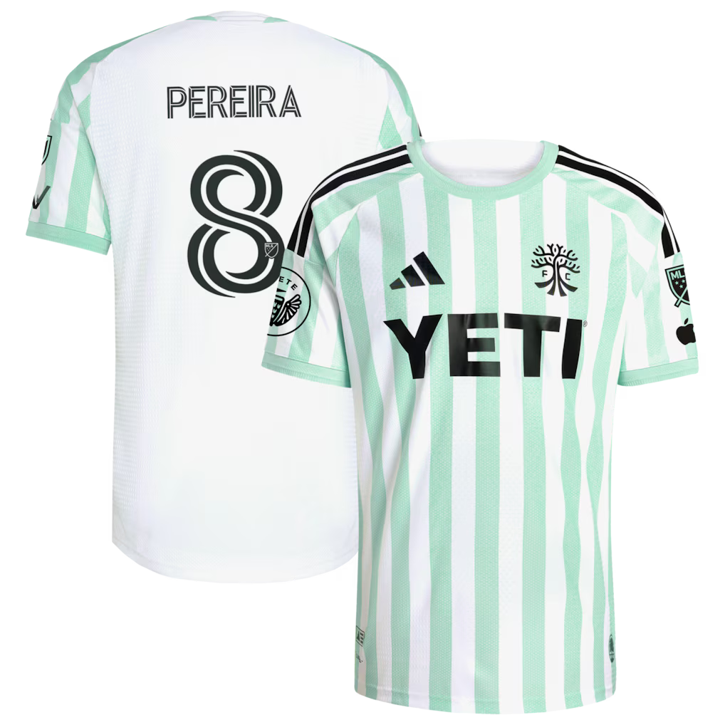 Men's Austin FC Daniel Pereira White 2026 The Rooted Kit On-Field Authentic Patch Jersey