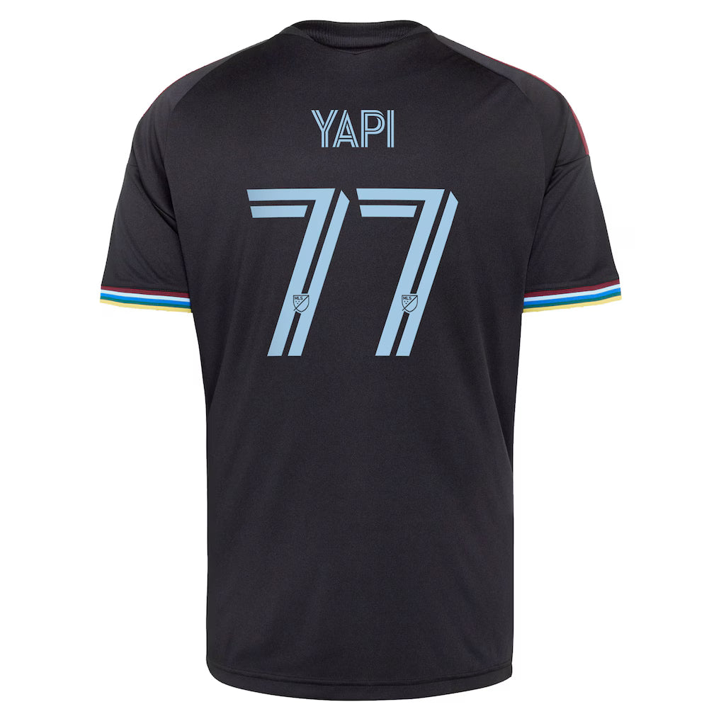 Men's Colorado Rapids Darren Yapi Black 2026 Colorful Colorado Replica Jersey