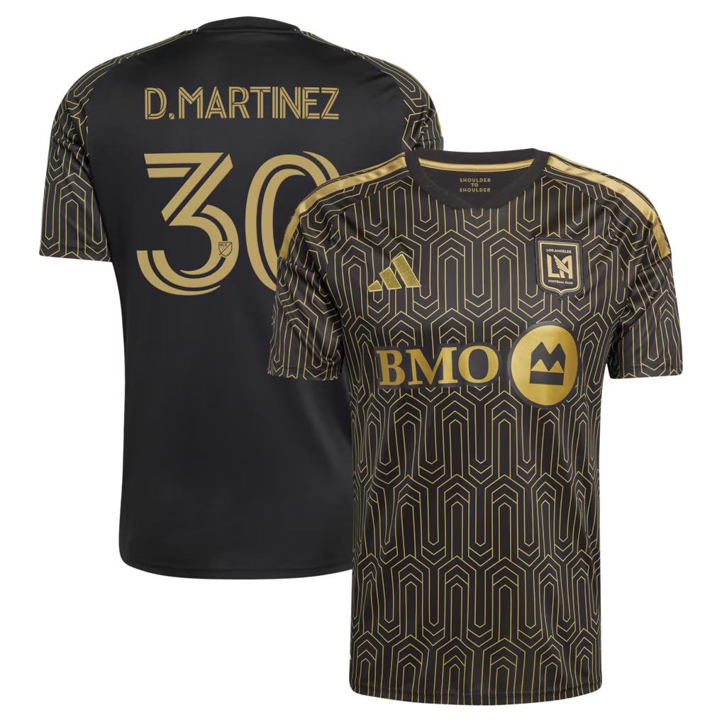 Men's LAFC David Martínez Black 2026 Primary Kit Replica Jersey