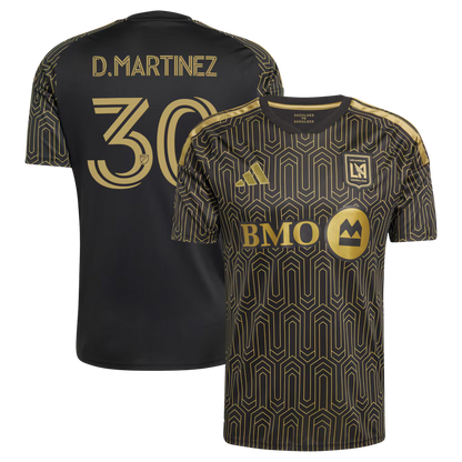 Men's LAFC David Martínez Black 2026 Primary Kit Replica Jersey