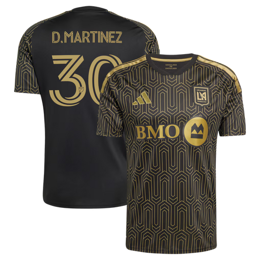 Men's LAFC David Martínez Black 2026 Primary Kit Replica Jersey