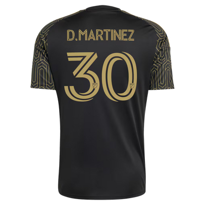 Men's LAFC David Martínez adidas Black 2026 Primary Kit Replica Jersey