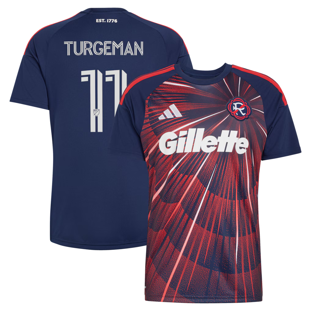 Men's New England Revolution Dor Turgeman Blue 2026 Independence Day Replica Jersey