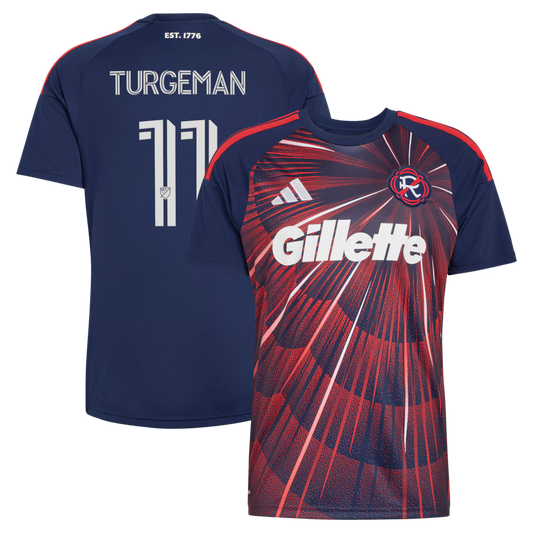 Men's New England Revolution Dor Turgeman Blue 2026 Independence Day Replica Jersey