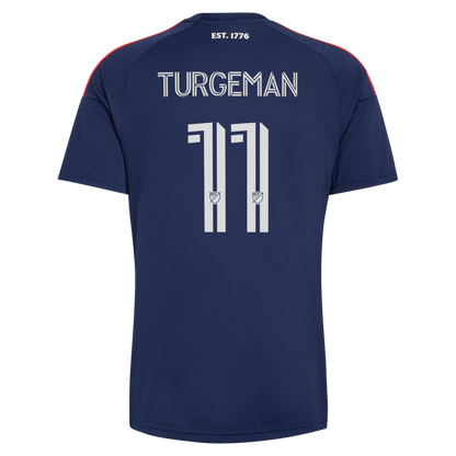 Men's New England Revolution Dor Turgeman Blue 2026 Independence Day Replica Jersey