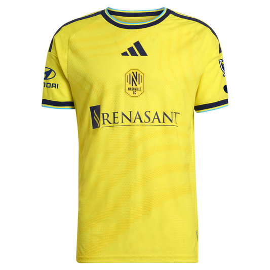 Men's Nashville SC Edvard Tagseth Yellow 2026 The Reverb Kit On-Field Authentic Patch Jersey