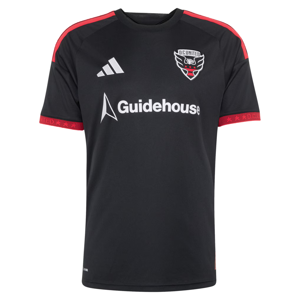 Men's D.C. United Gabriel Pirani Black 2026 Black-and-Red Kit Replica Jersey