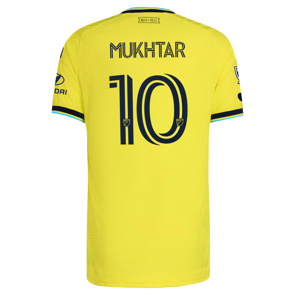 Men's Nashville SC Hany Mukhtar Yellow 2026 The Reverb Kit On-Field Authentic Patch Jersey