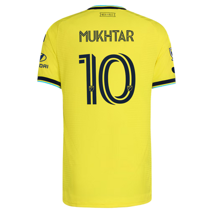 Men's Nashville SC Hany Mukhtar Yellow 2026 The Reverb Kit On-Field Authentic Patch Jersey