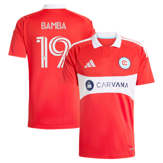 Men's Chicago Fire Jonathan Bamba Red 2026 Forever Red Replica Jersey