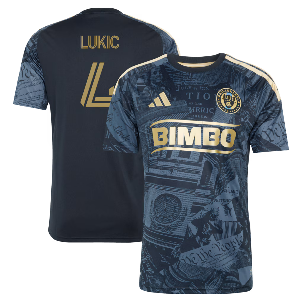 Men's Philadelphia Union Jovan Lukić Navy 2026 1776 Kit Replica Jersey