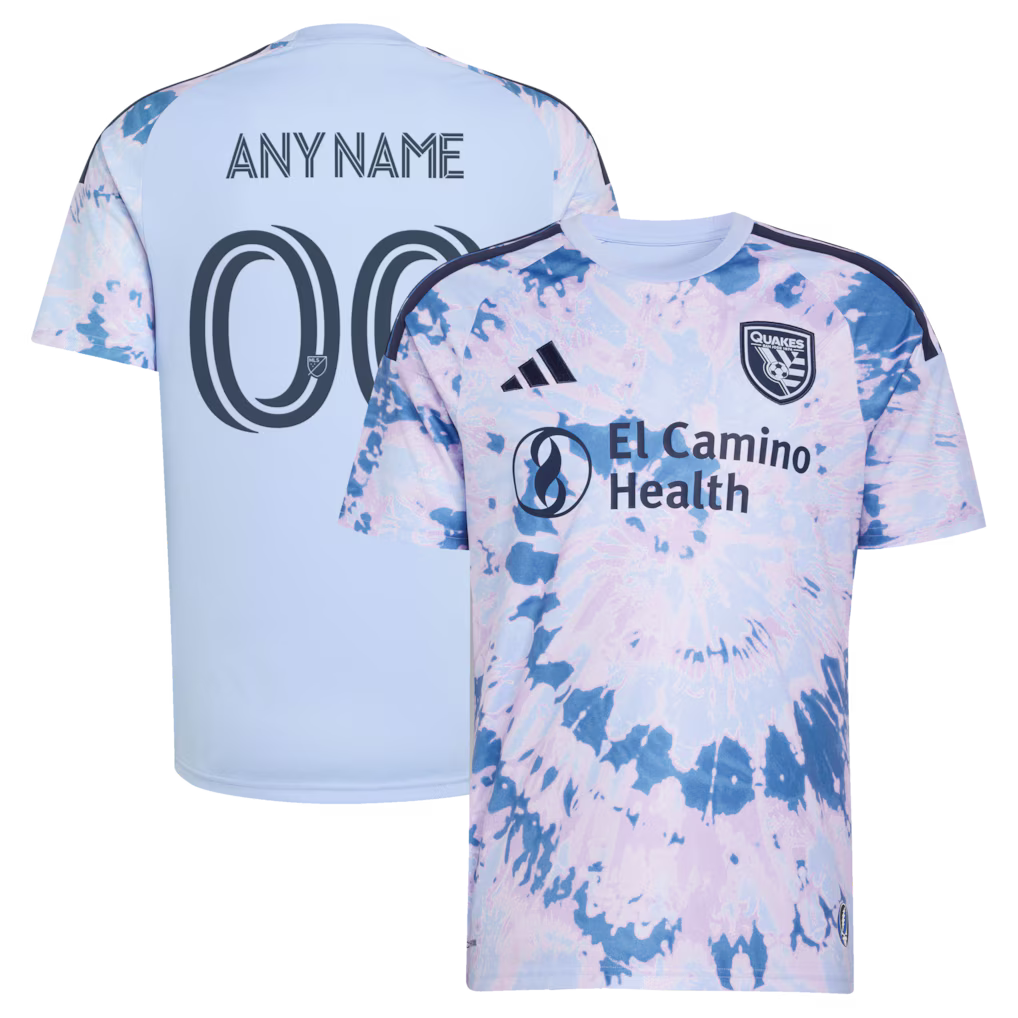 Men's San Jose Earthquakes Light Blue 2026 The Dead Kit Replica Custom Jersey