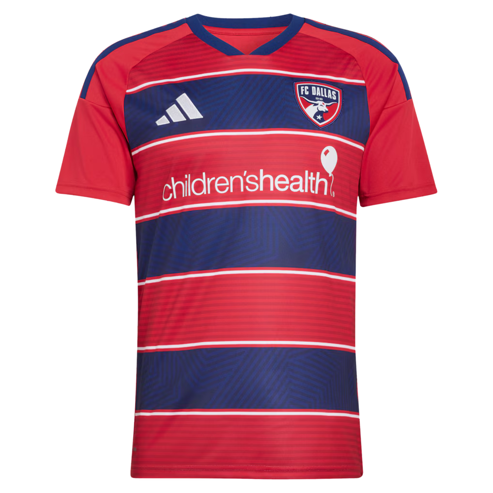 Men's FC Dallas Logan Farrington Red 2026 DNA Kit Replica Jersey