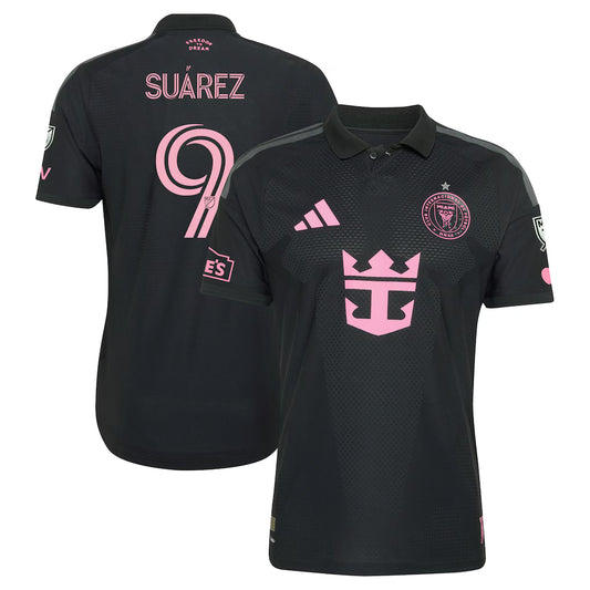 Men's Inter Miami CF Luis Suárez Black 2026 Presagio On-Field Authentic Patch Jersey